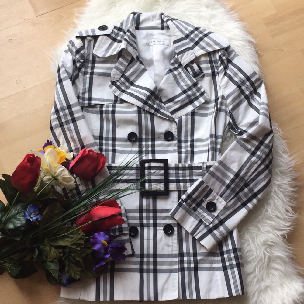 Plaid Thin Coat - image 1